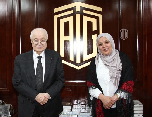 Abu-Ghazaleh Receives Secretary of Palestinian Thalassemia Patients Friends’ Society