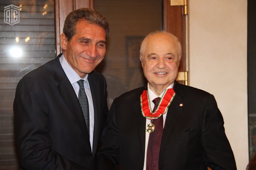 الرئيس الايطالي يمنح أبوغزاله وسام شرف "نجمة إيطاليا" برتبة قائد