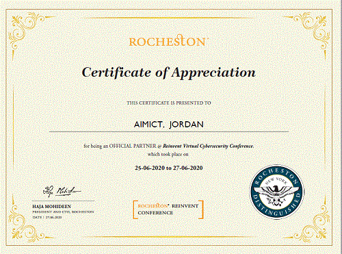 Abu-Ghazaleh: AIMICT Participates in Rocheston REINVENT Cybersecurity International Conference
